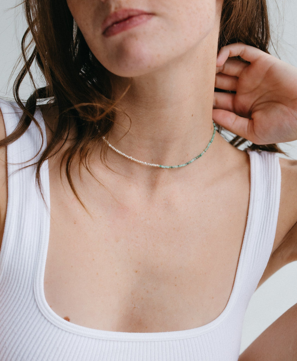 Collier Emmie bi-matière